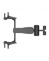 Black adjustable Olympic decline bench with padded seat and backrest from Gym Gear Elite Series for home gym use