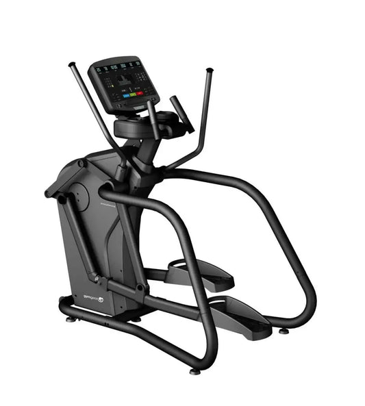 Gym gear endurance cross trainer black elliptical trainer with digital display and handlebars for home training