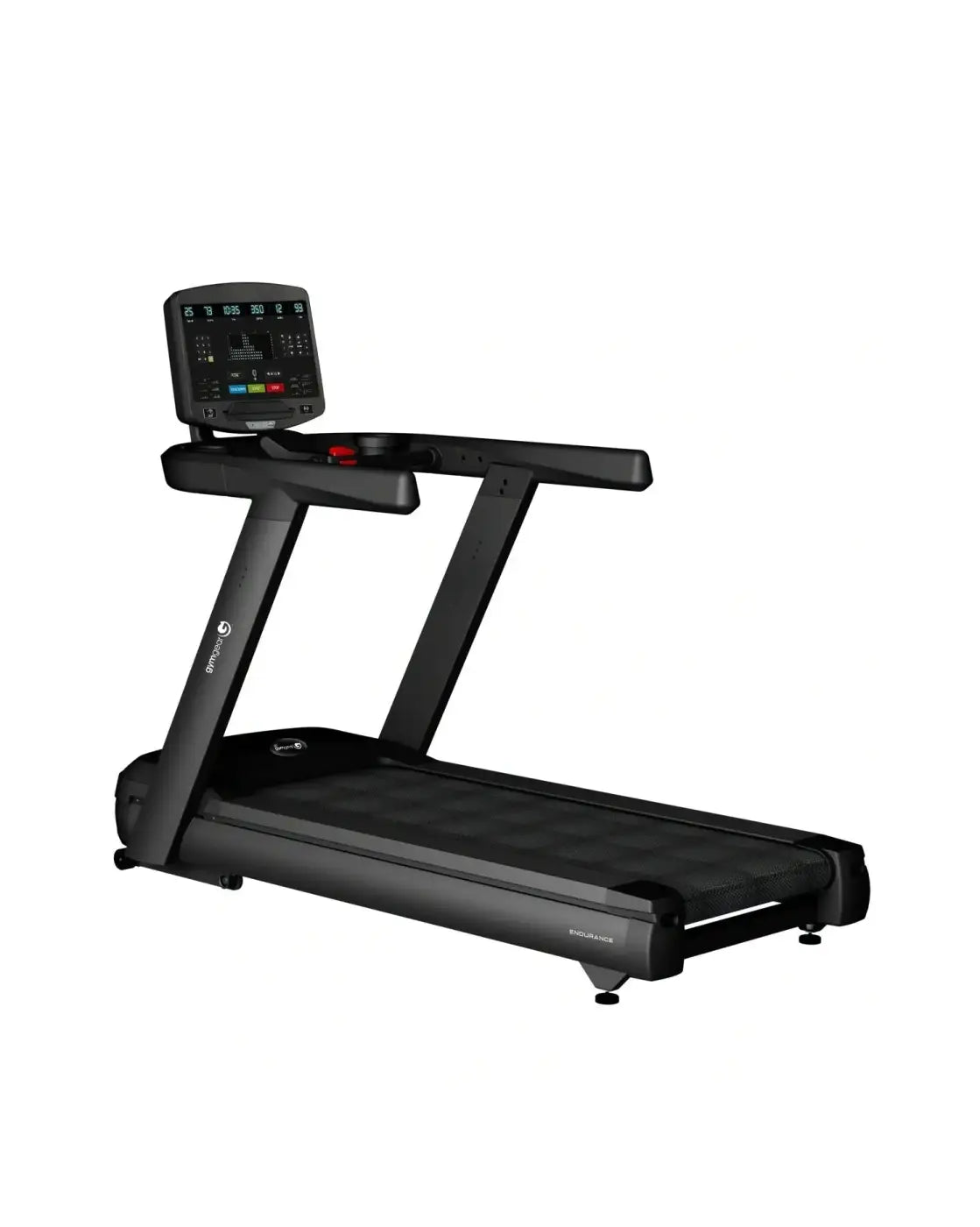 Black gym gear endurance series t7 treadmill with digital display and control panel for uk delivery