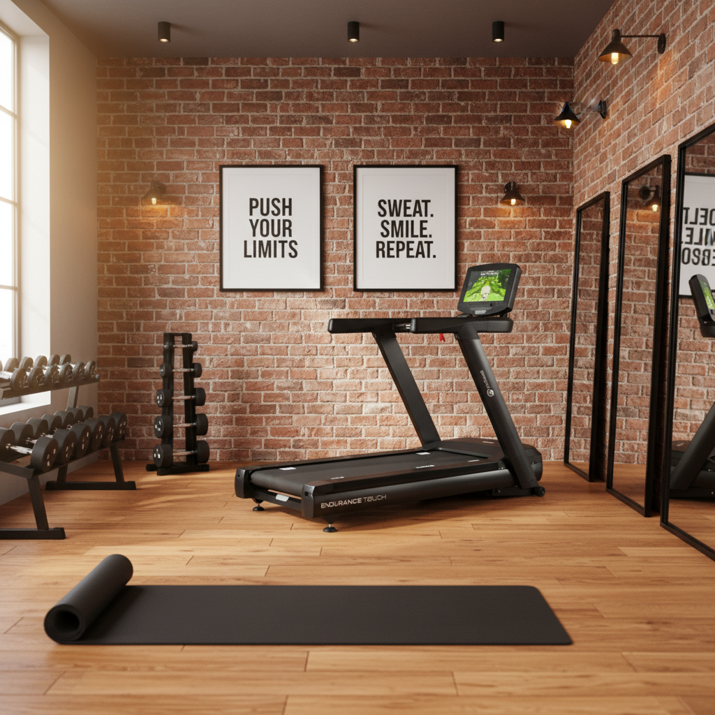 Gym Gear Endurance Touch Fitness Motorised Treadmill, Home Gym, UK - Treadmill