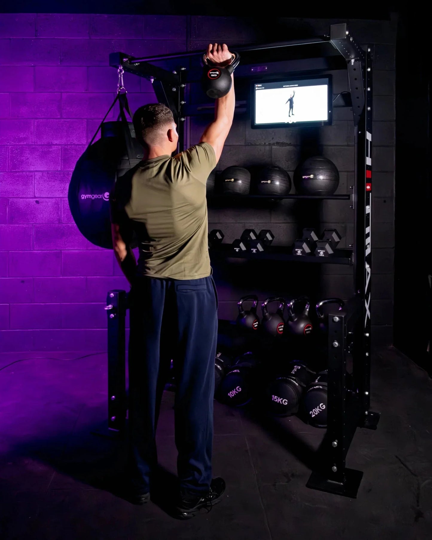 Gym Gear HIITMax Training Station with Screen & App - Uk Delivery - Gym Machine Attachments