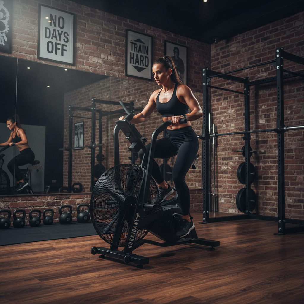 Gym Gear Hurricane Air Assault Bike, Home Gym HIIT Cardio, UK - Cardio Machines