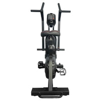 Black gym gear hurricane air assault stationary exercise bike with digital display and padded seat for hiit cardio home use in uk