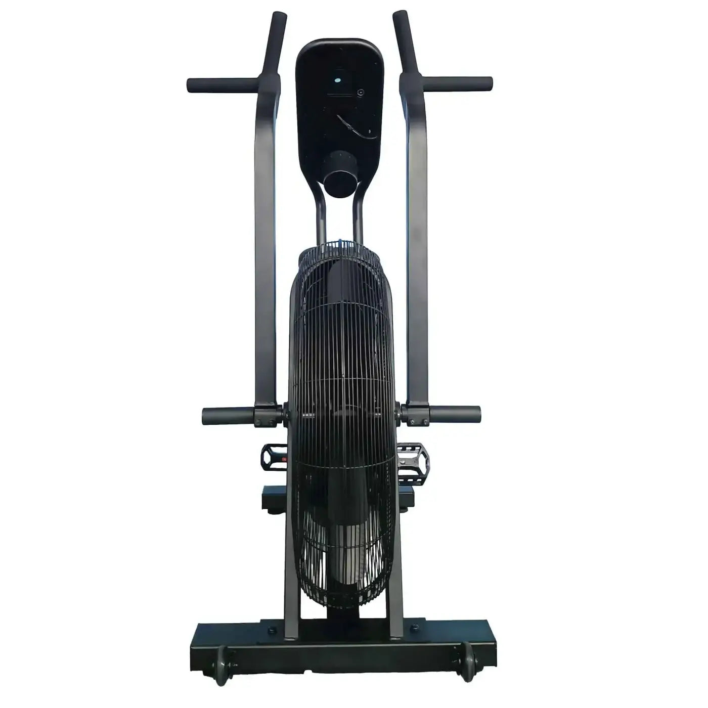 Black Gym Gear Hurricane Air Assault bike with metal grille fan and handlebars for home gym HIIT cardio in the UK