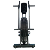Black Gym Gear Hurricane Air Assault bike with metal grille fan and handlebars for home gym HIIT cardio in the UK