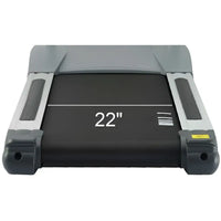 Gray and black gym gear M7 elite series premium treadmill with 22-inch running belt for home gyms