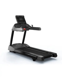 Black and gray gym gear m7 elite series premium treadmill with digital display screen for home gyms