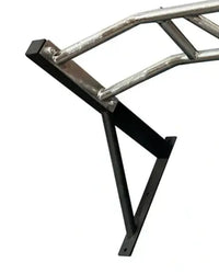 Silver metal gym gear multi grip chin up bar with black steel mounting bracket for home fitness use