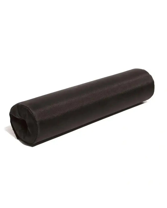 Gym Gear Olympic Bar lifting neck support black cylindrical foam pillow with textured fabric cover for home fitness