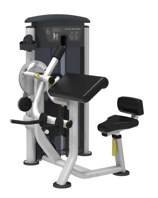 Silver and black gym gear perform series hamstring curl machine with adjustable weight stack and padded seat uk delivery