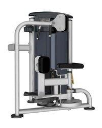 Silver and black commercial-grade Gym Gear Perform Series torso rotation cable machine with padded seat and handles for home training