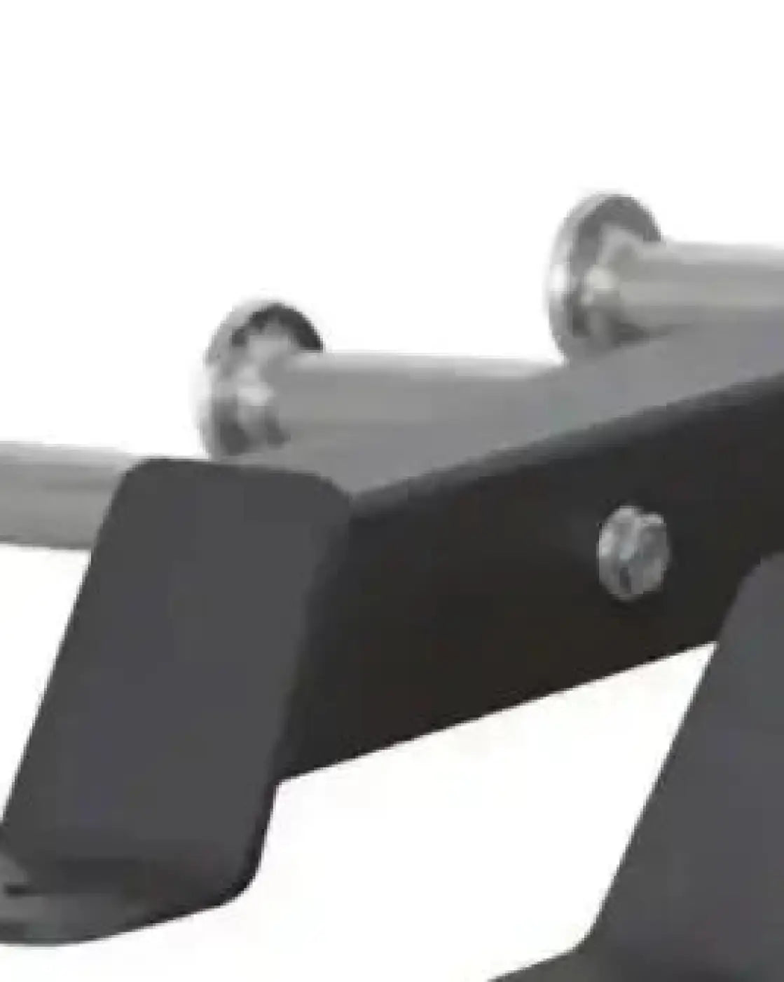 Black metal gym gear power band peg arms with silver cylindrical rollers and bolted joints uk delivery
