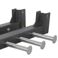 Black metal coat rack with four chrome finished pegs gym gear power band peg arms pair uk delivery