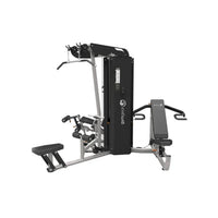 Gym Gear Pro Series 3 Station multi gym in black and silver with adjustable benches and cable attachments for strength training