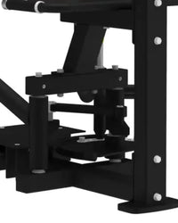 Black metal gym gear pro series inner thigh machine frame with silver bolts and adjustable components uk delivery