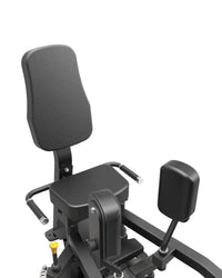 Black padded gym gear pro series inner thigh machine with adjustable leg extension handles for UK delivery