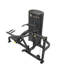 Black metal Gym Gear Pro Series multi press with yellow adjustment knobs and control panel for home workout use