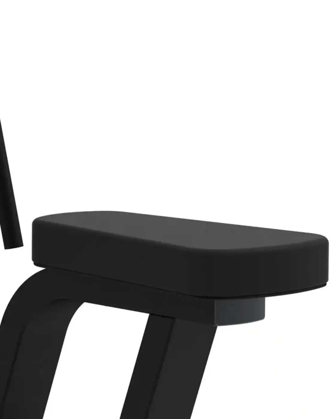 Gym Gear Pro Series seated row bench with black padded seat and sleek modern metal frame for UK delivery