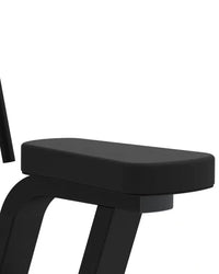 Gym Gear Pro Series seated row bench with black padded seat and sleek modern metal frame for UK delivery