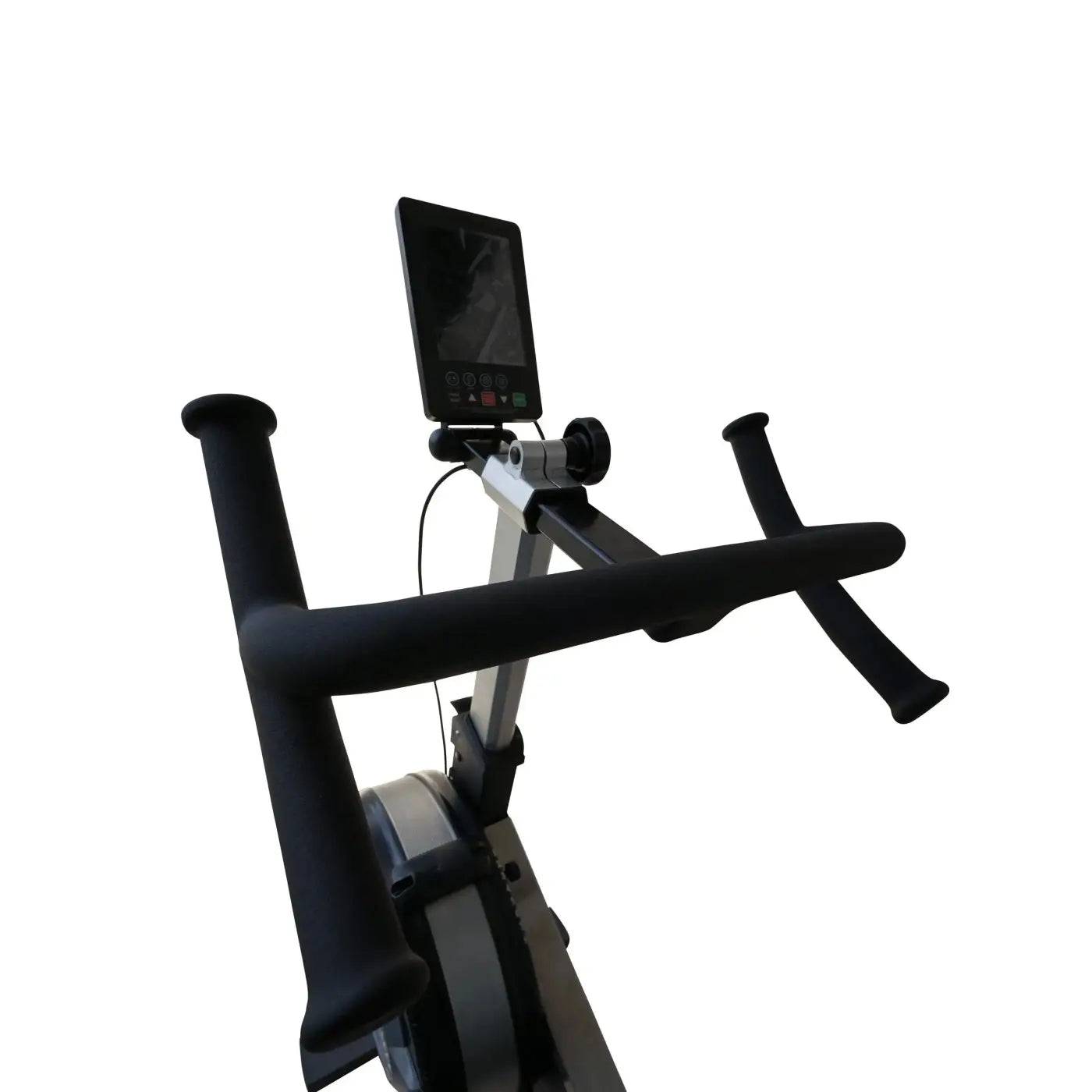 Black and silver gym gear pursuit 2.0 indoor cycling bike with digital display for home gym use in the UK
