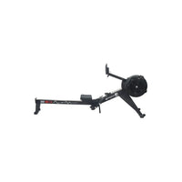 Black gymgear row max 2.0 rowing machine with a sleek modern design and circular flywheel for home gym use in UK