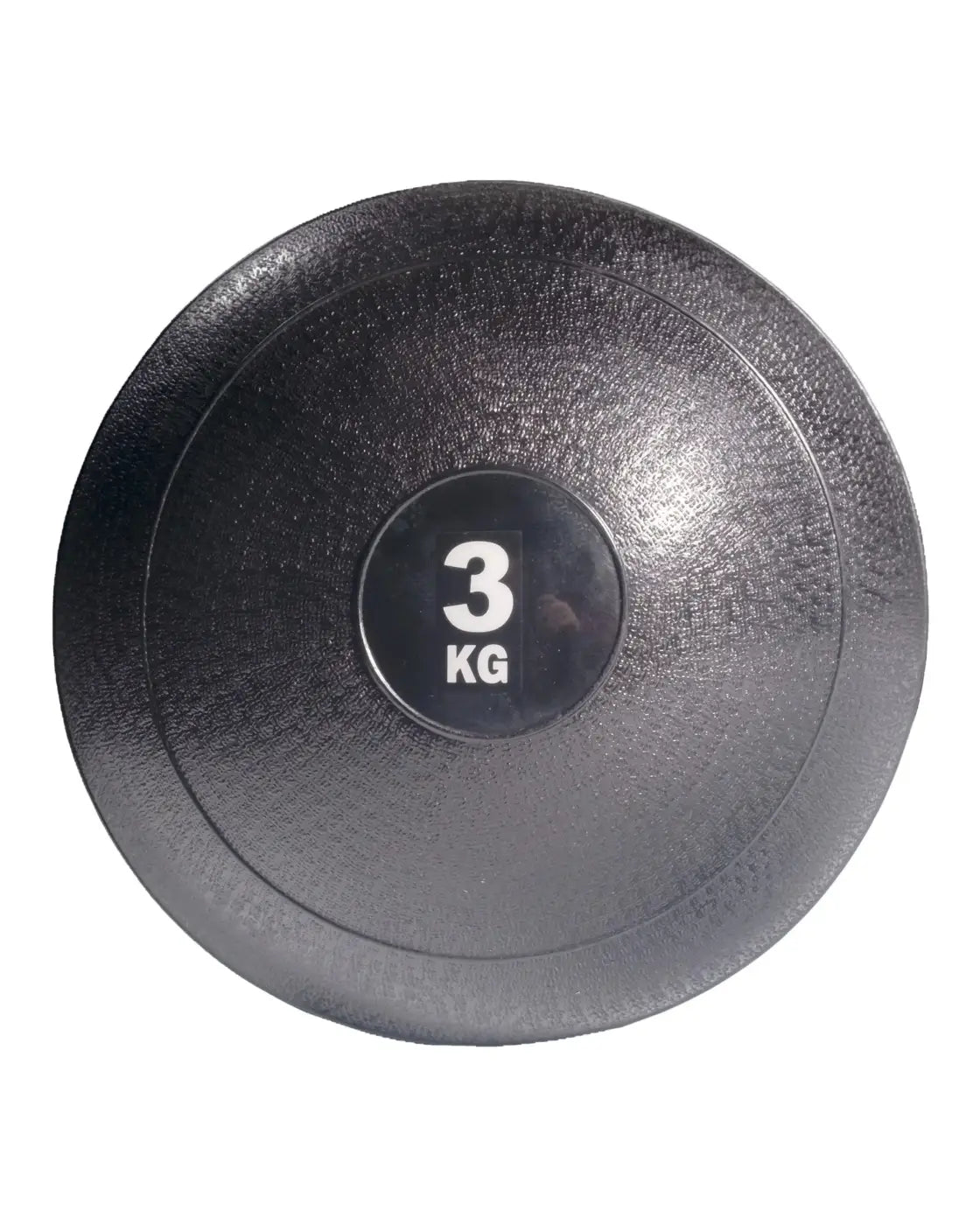 Black textured 3 kg medicine ball from gym gear slam balls designed for home workout use