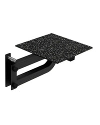 Gym gear step-up platform attachment with black speckled granite countertop mounted on sleek black metal bracket for uk delivery