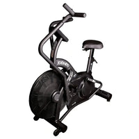 Black tornado air bike with sleek modern design and sturdy frame for gym gear tornado air assault bike uk use