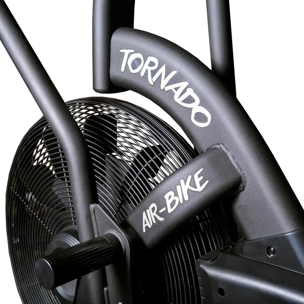 Gym gear tornado air assault bike black edition with matte finish and white lettering for home gym hiit cardio use in uk
