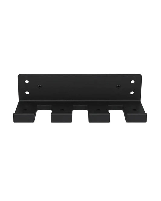 Black metal wall-mounted towel rack with four hooks for gym gear wall mounted olympic bar holder uk delivery