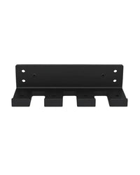 Black metal wall-mounted towel rack with four hooks for gym gear wall mounted olympic bar holder uk delivery