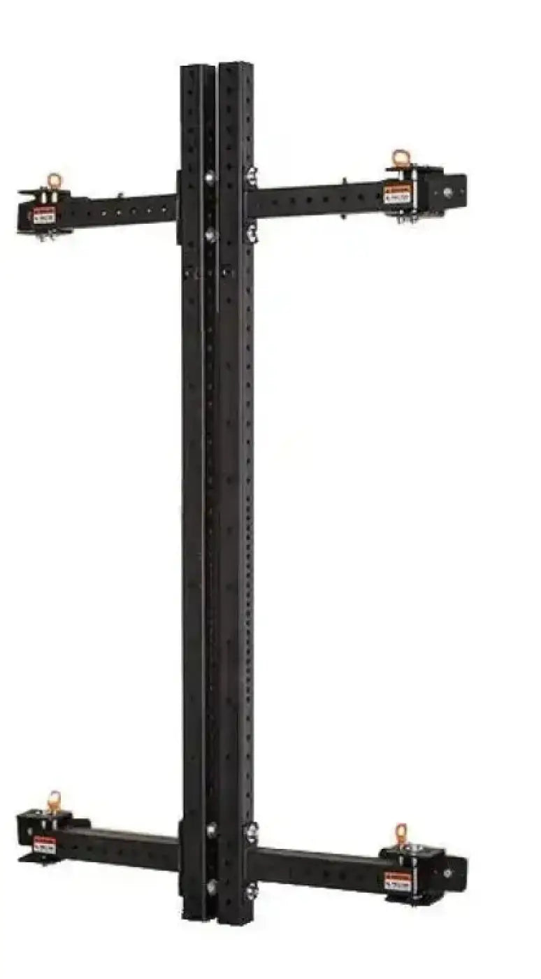 Black metal gym gear warrior folding wall rack with adjustable horizontal bars and bolted connections uk delivery