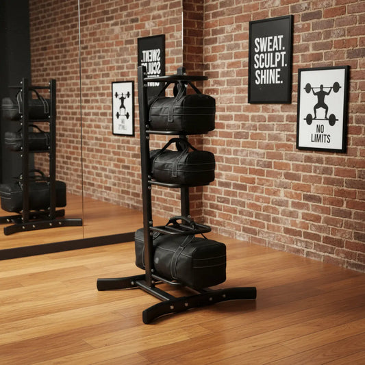 Gym Gear Weighted Bags / Slam Ball Rack | Space-Saving