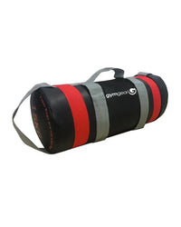 Black and red gym gear weighted bag with gray straps for strength training uk delivery