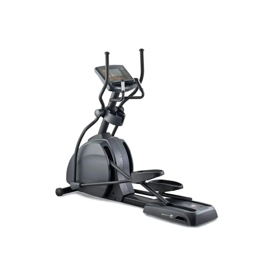 Black Gym Gear X98s sport cross trainer elliptical with digital display and adjustable handlebars for home gym use in UK