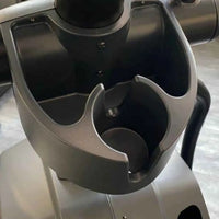 Gray plastic cup holder with two compartments for gym gear x98s sport cross trainer home gym elliptical uk