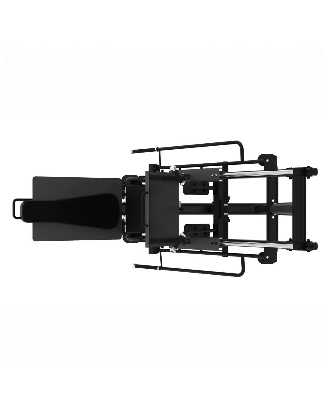 Black metal elite series 45 degree leg press machine with sleek modern design and adjustable weight plates for home gym use