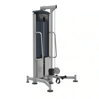 Silver and black perform series adjustable hi lo pulley cable machine with metal frame and ergonomic handles