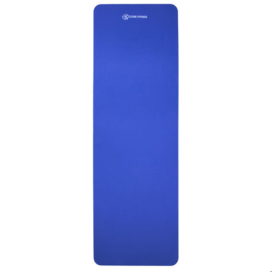 Pilates Mad Core Fitness Mat - 10mm in Blue - Black - Studio Accessories
