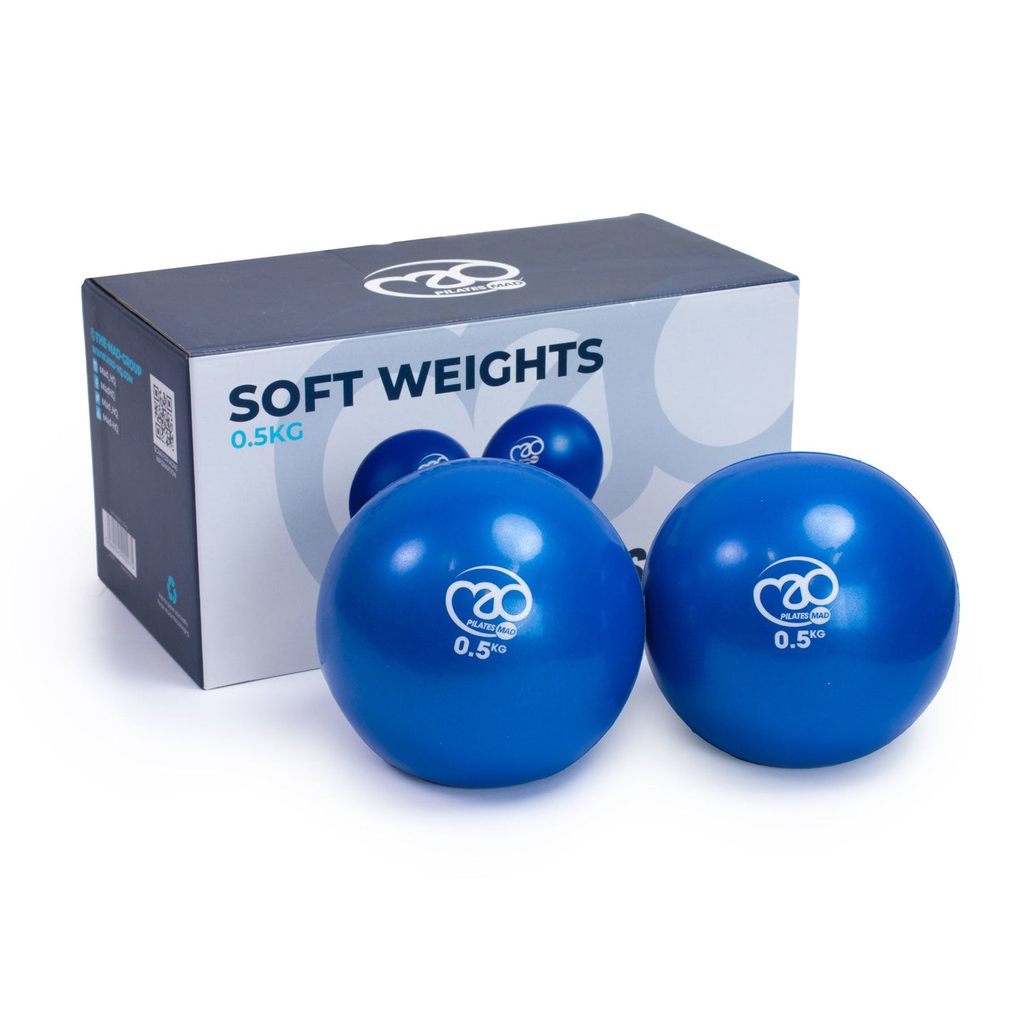 Pilates Mad Soft Pilates Weights (Pair) - 1.5kg - Studio Accessories