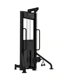 Black metal platinum series adjustable hi low pulley cable machine with vertical frame for home use
