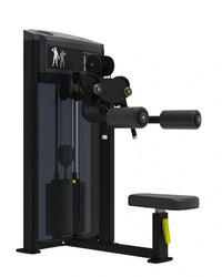 Pro Series lateral raise home fitness machine in black and yellow with sleek modern cable design for strength training