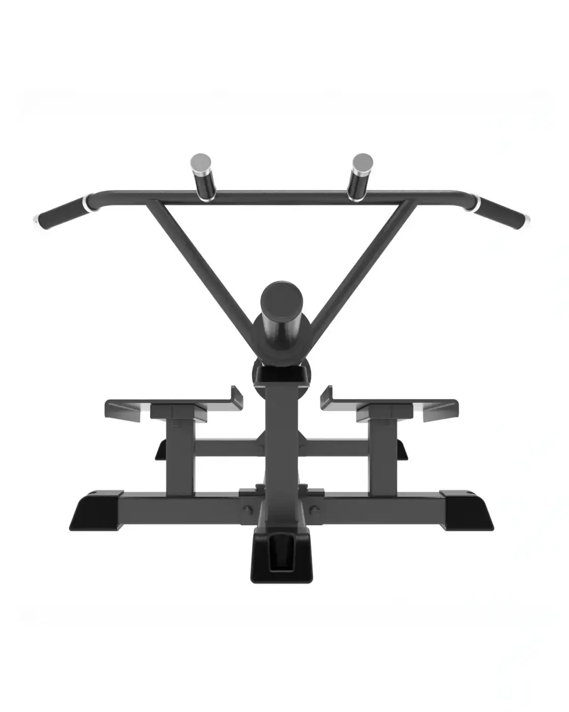 Black metal pro series plate loaded T-bar row with adjustable handles and integrated weight plates for UK delivery