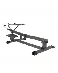 Pro Series Plate Loaded T-Bar row machine in black metal with adjustable handles and padded seat for UK delivery