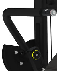 Pro Series tricep press gym machine component in black metal with yellow pulley and silver hardware uk delivery