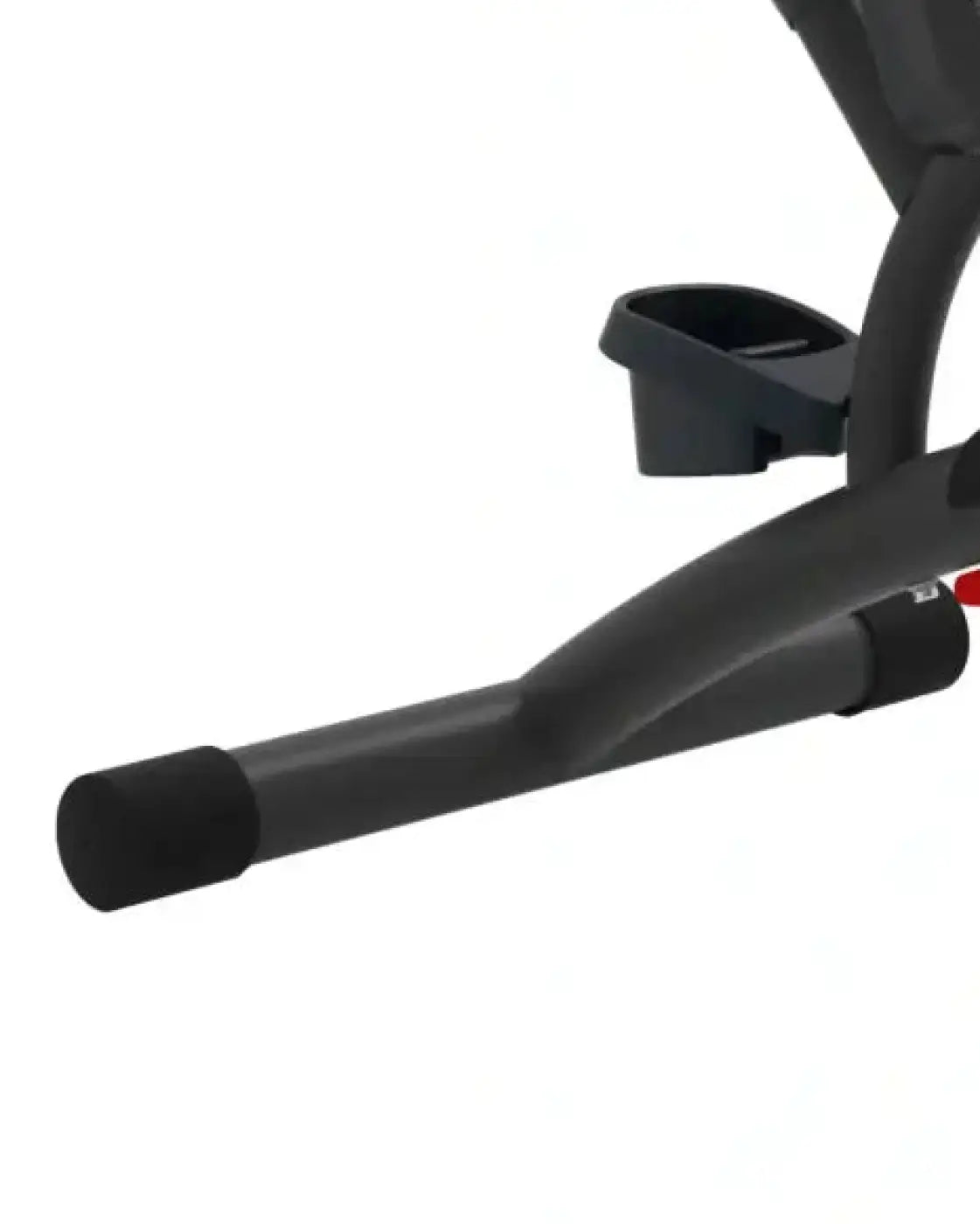 Black plastic exercise bike pedal with matte finish and ergonomic design for Re-Life Series shoulder pulldown home gyms