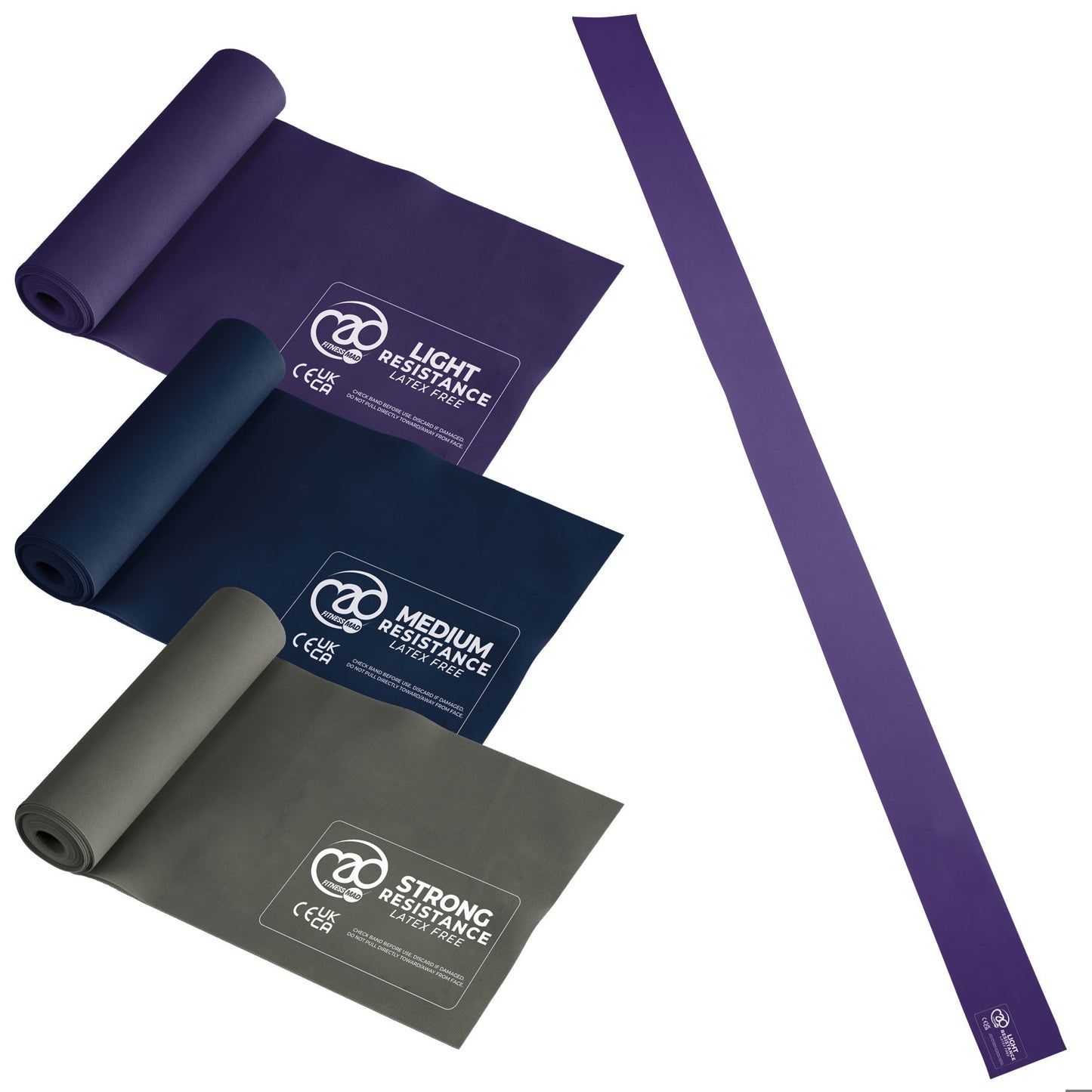 Resistance Bands - Set of 3 (Latex Free) - Studio Accessories