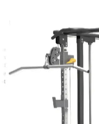 Rhino Strength machine gray metal cable attachment with yellow handle and adjustable height settings uk delivery