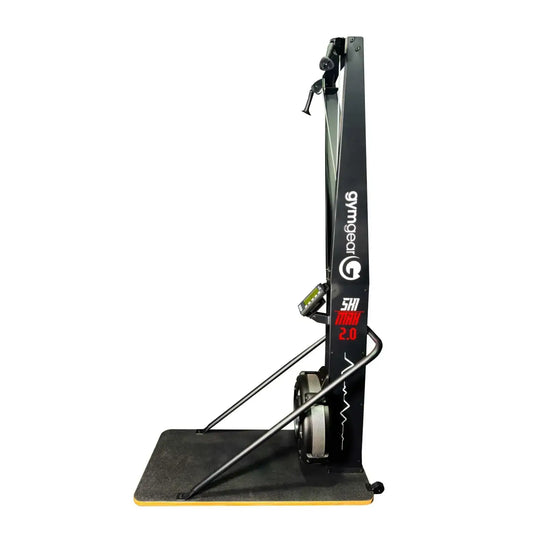 Black gymgear 5hi max 2.0 rowing machine with sleek sturdy frame and digital display for home workout by deka