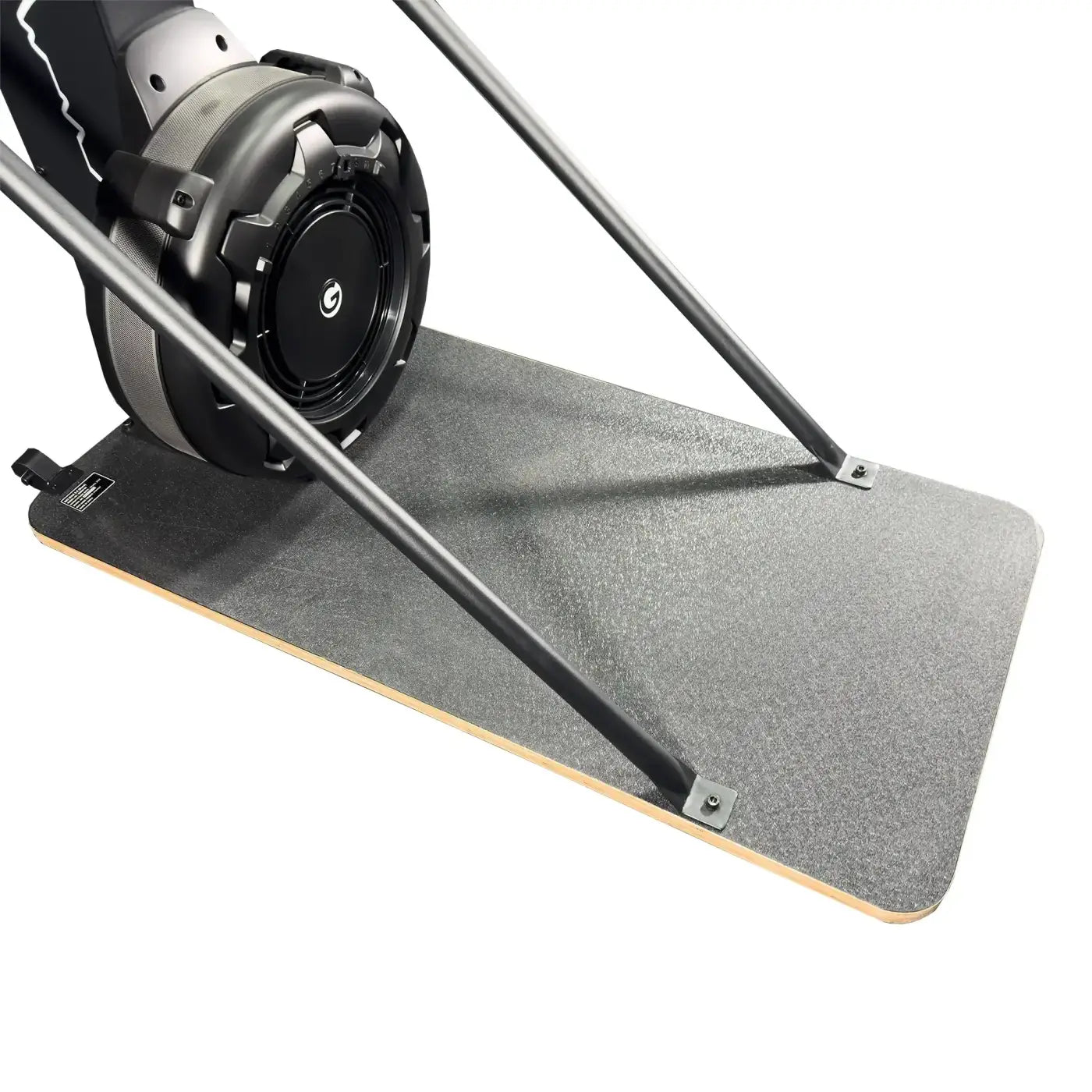 Ski Max 2.0 deka home workout black and gray concept2 rowing machine base plate with textured surface
